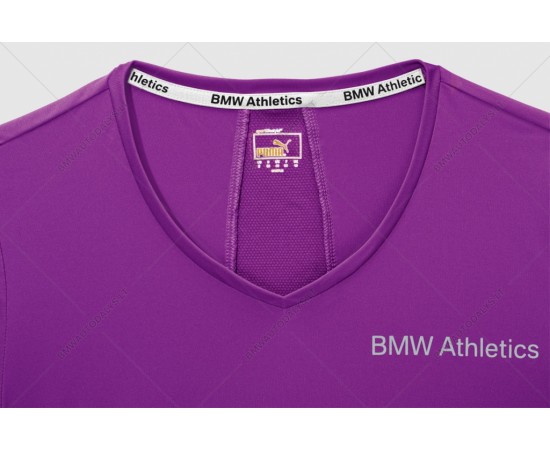 تی شرت زنانه بنفش بی ام و BMW Athletics