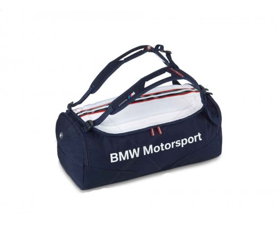 کیف ورزشی آبی سفید بی ام و BMW motorsport