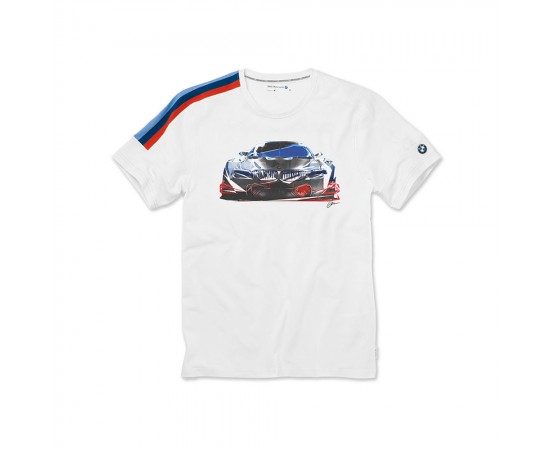 تی شرت مردانه سفید بی ام و BMW motorsport