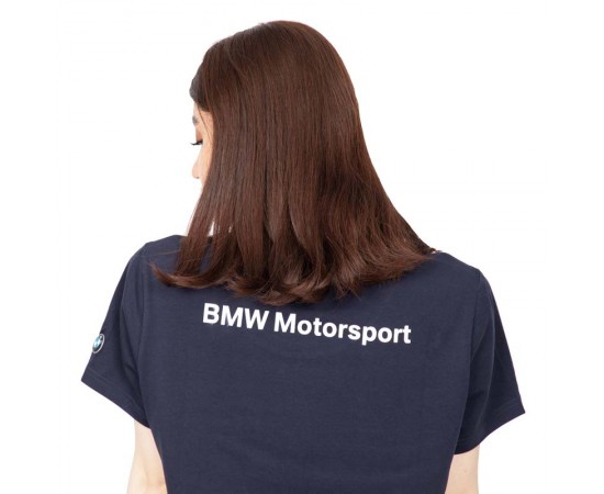 تی شرت زنانه سرمه ایی موتوراسپرت بی ام و BMW