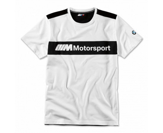 تی شرت سفید مردانه بی ام و BMW Motorsport