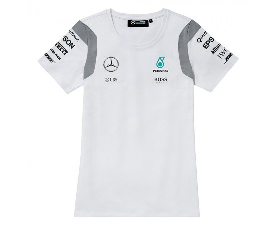 تی شرت زنانه سفید بنز Mercedes-Benz Driver