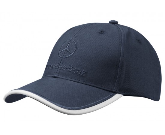 کلاه مردانه ساده سرمه ای بنز Mercedes-Benz