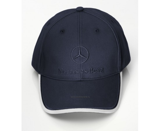 کلاه مردانه ساده سرمه ای بنز Mercedes-Benz