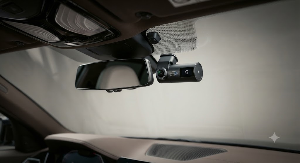 نصب دوربین ثبت وقایع BMW اورجینال پشت آینه وسط